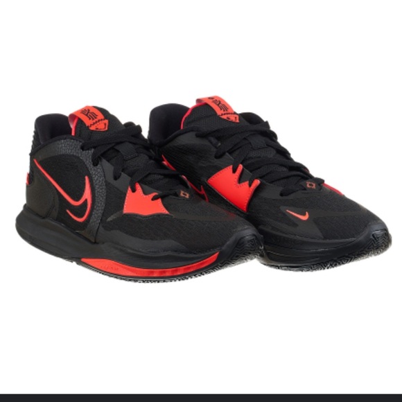 NIKE Kyrie Low 5 black bright crimson basketball shoes size men’s 8 - Picture 4 of 15
